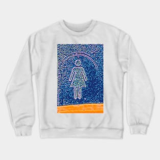 Pink Lady Orange Crewneck Sweatshirt